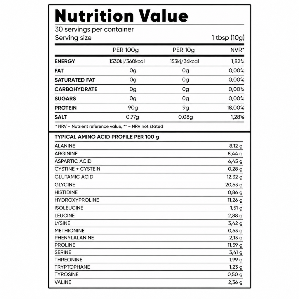 Nura Nutrition - Halal Collagen Powder - Unflavoured
